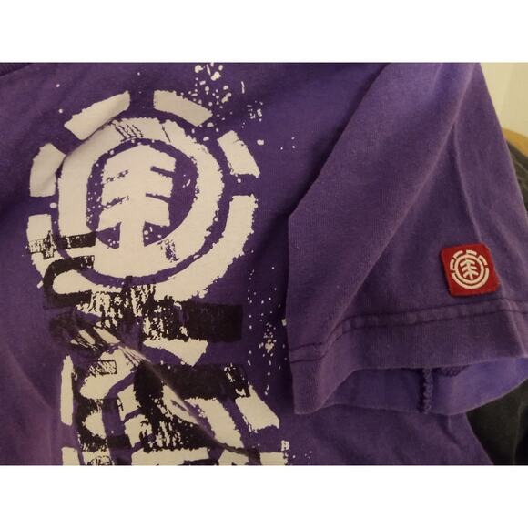 Vintage 90s Element Skate Co Tee Small Purple Made in USA OG Skate Streetwear - Picture 4 of 9